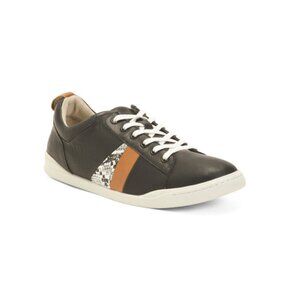 SOFTWALK Black Multi Leather Athens Comfort Sneakers